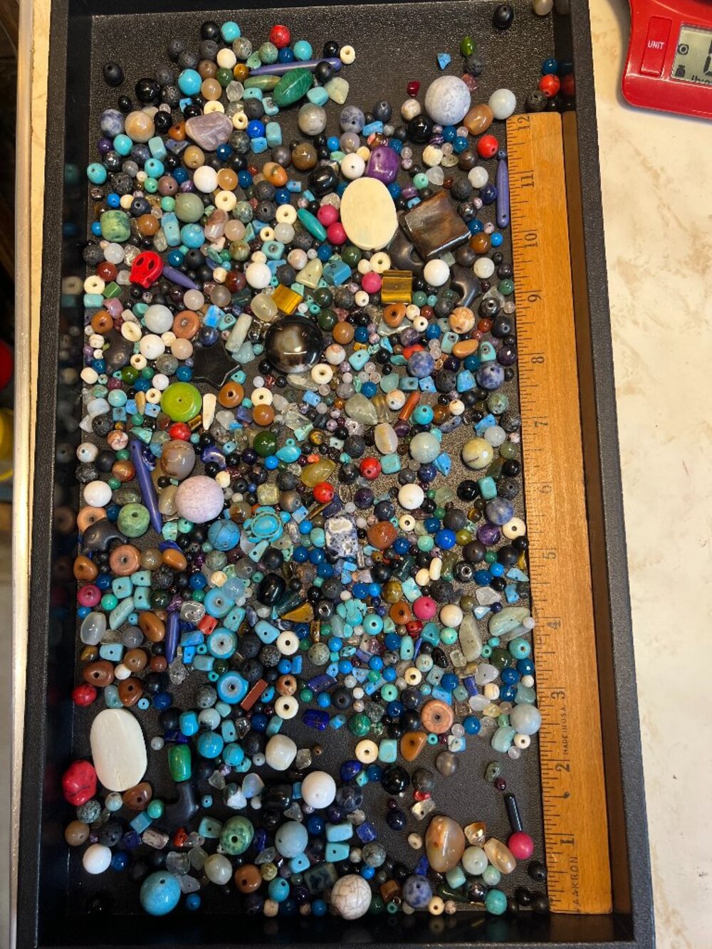 1 pound stone/gemstone craft bead mix Lot 5